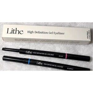 Lithe High Definition Gel Eyeliner Duo Blueprint & Galaxy Blue Pink NWT